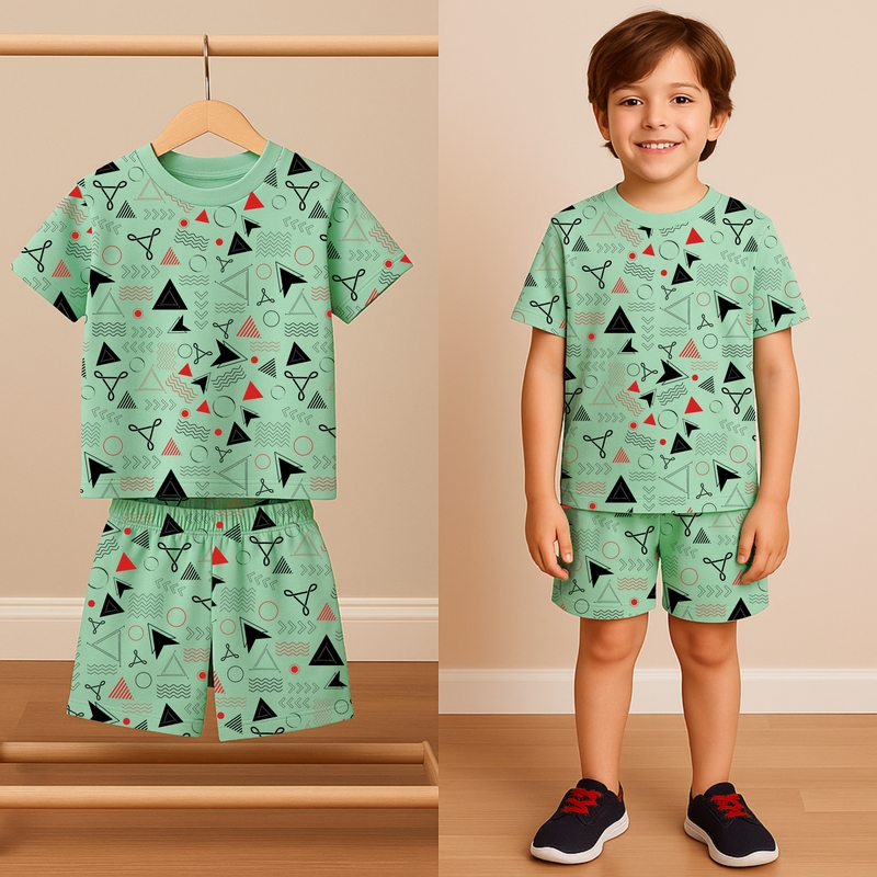 Mint Co-ord Sets - Geometric Dreams (Oversized)