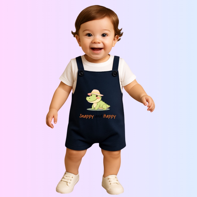 Snappy and Happy - Dungarees