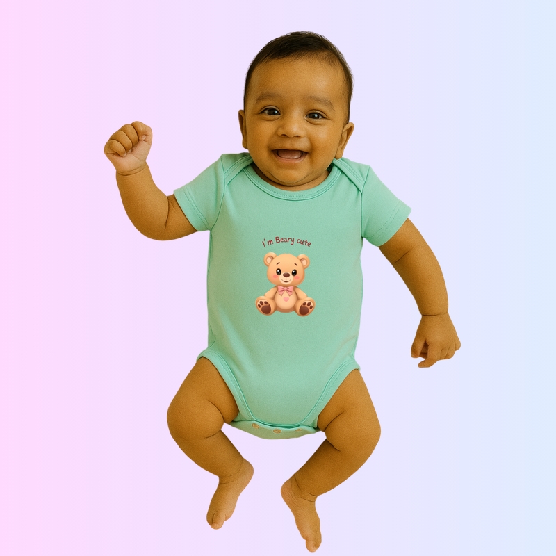 Rompers - I'm Beary cute (Envelope Shoulders)