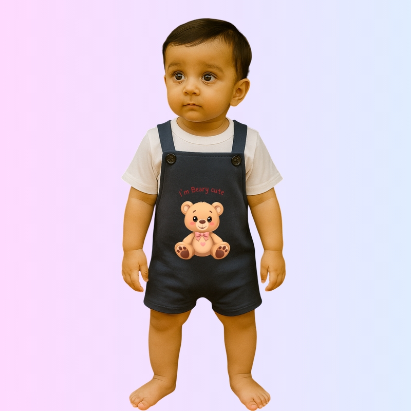 I'm Beary Cute - Dungarees