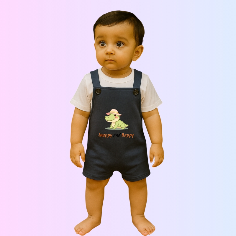 Snappy and Happy - Dungarees
