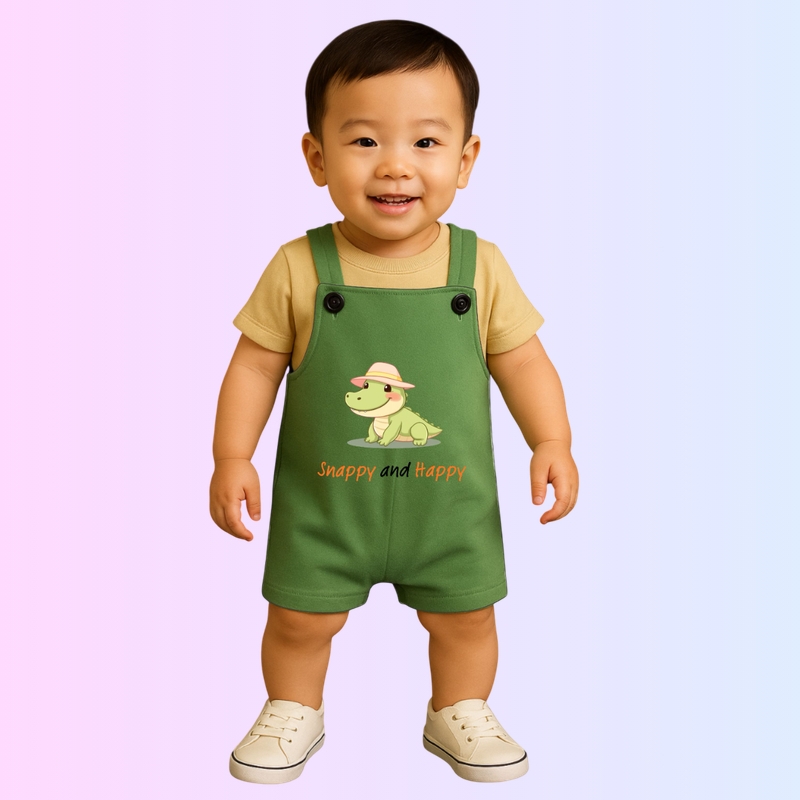 Snappy and Happy - Dungarees