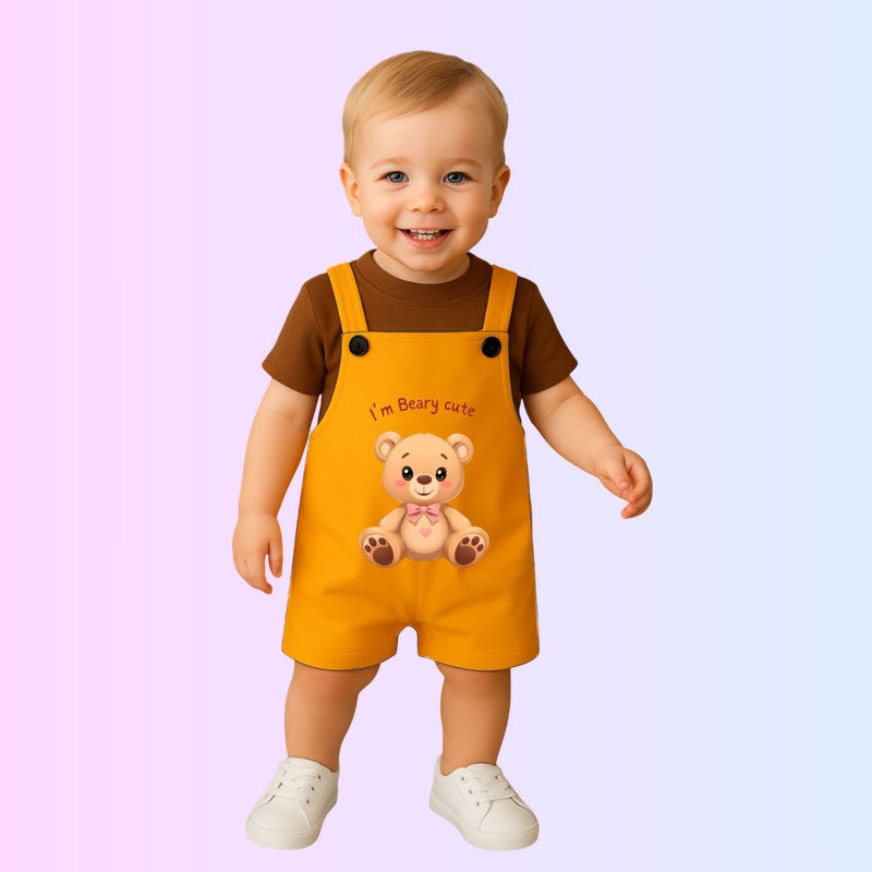 I'm Beary Cute - Dungarees