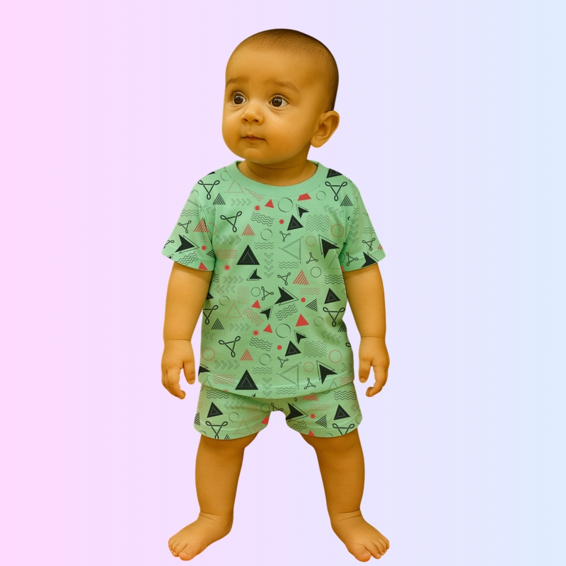 Mint Co-ord Sets - Geometric Dreams (Oversized)